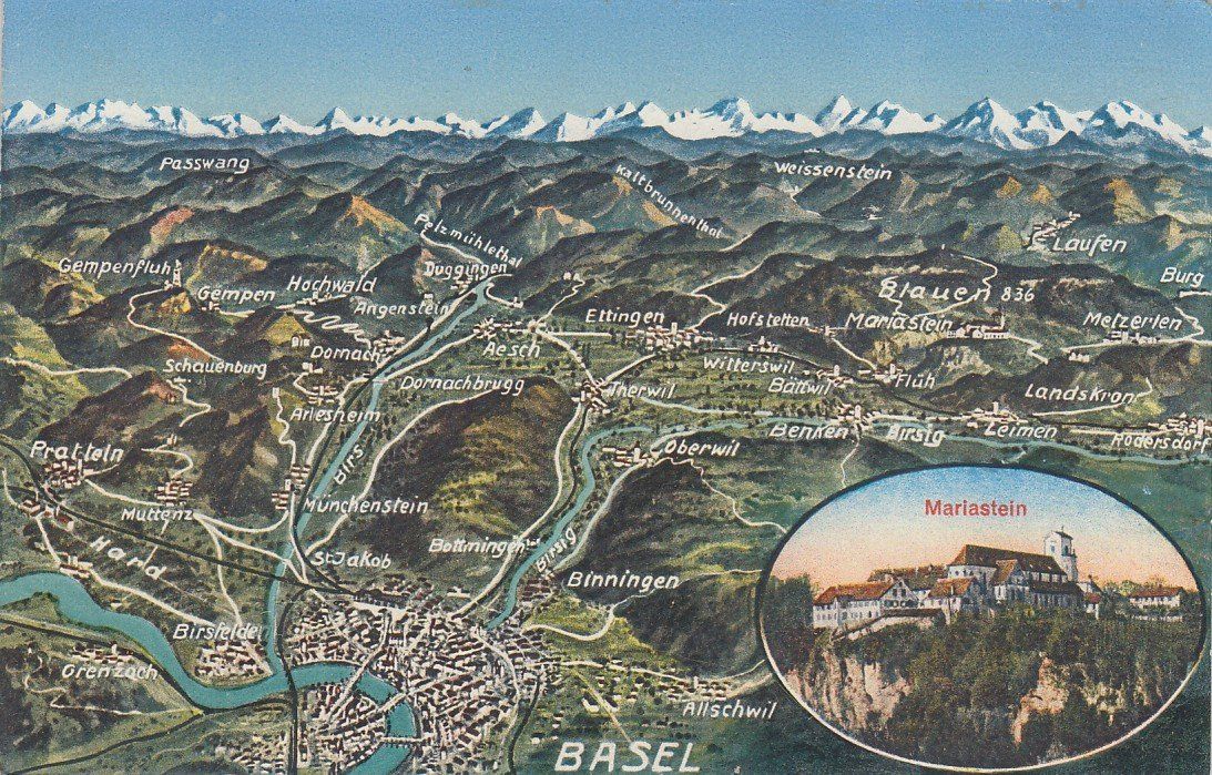 Cartes postales: Mariastein  SO  -  PANORAMA – D'occasion à Brig par Valcards54