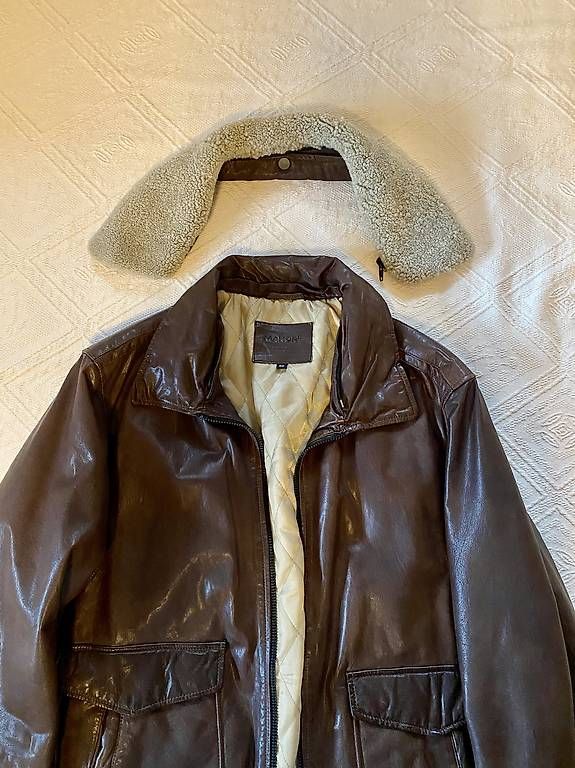 Giacche: Echt Lederjacke mit Schaffellkragen Fliegerjacke – Usato da Schliern b. Köniz venduto da tilli 3