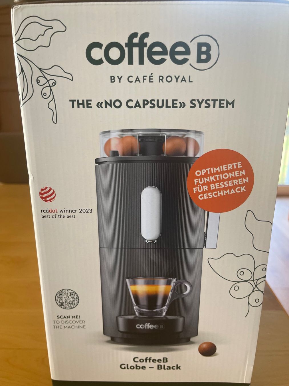Coffee B Kaffeemaschinen & Espressomaschinen: CoffeeB Globe schwarz, Fabrikneu – Neu und originalverpackt aus Wiedlisbach von Arsmusica 2