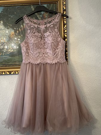 Tüllkleid, Cocktailkleid mit steinedekorirt Gr38,GereinigTop
