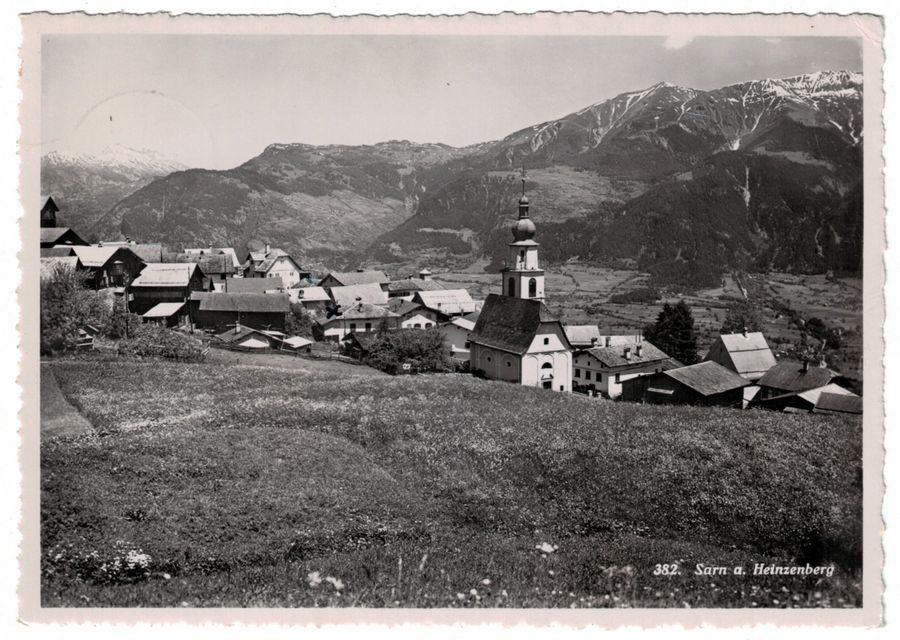 Ansichtskarten: Sarn, gelaufen 1957 – Gebraucht aus Frauenfeld von POML