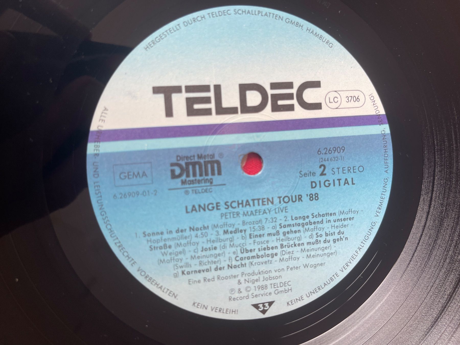 Schallplatten: A605/Peter Maffay Live Lange Schatten Tour '88 – Gebraucht aus Frutigen von Philippe_jsp 2