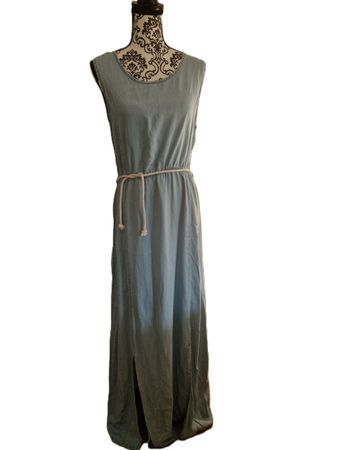 Sommerkleid Jeanskleid Maxikleid Gr. 42 Kordelzug