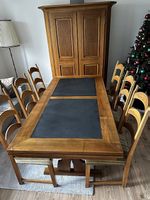 antikes gepflegtes Tischset inkl. 6 Stühlen