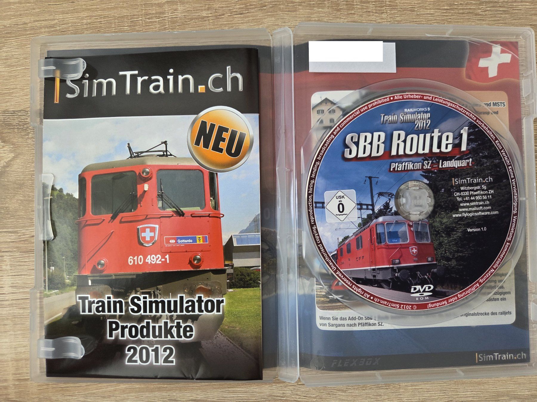 Giochi: SBB Route 1 for Microsoft Train Simulator EN/GR - PC – Usato da Carouge GE venduto da Franllo 2