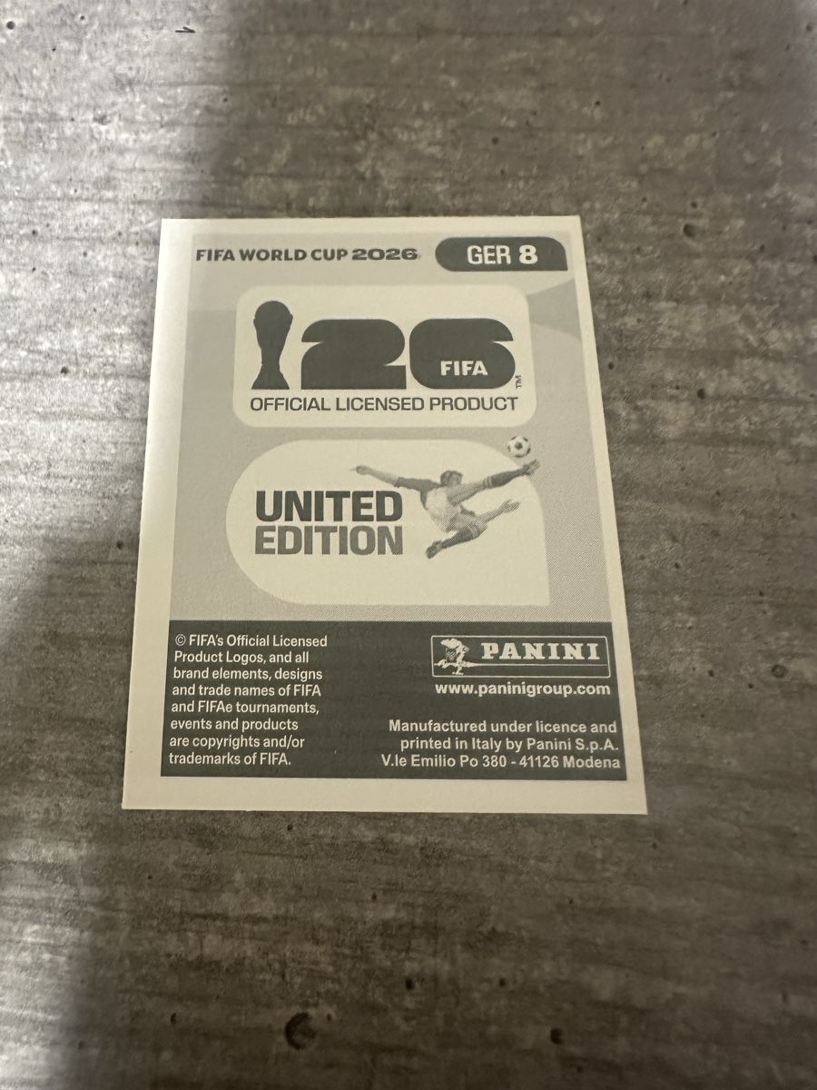 Panini Sammelbilder & Trading cards: GER 8 , FIFA WORLD CUP 2026 PANINI  – Neu (gemäss Beschreibung) aus Frauenfeld von 1PegPeg1 1