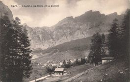 Leukerbad / Louèche les Bains (VS) Blick auf das Thermalbad