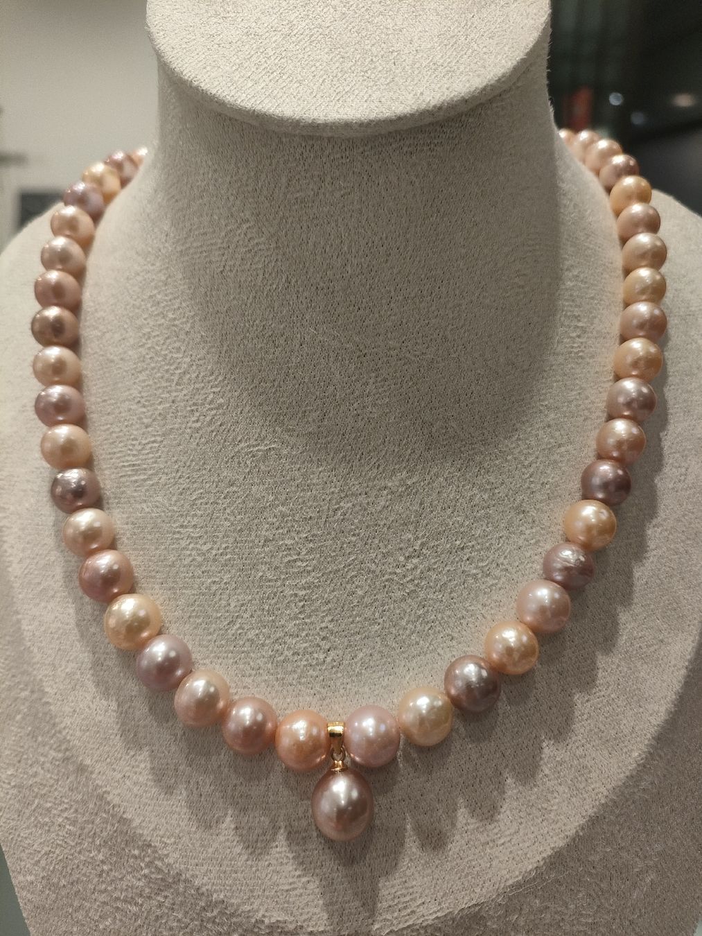 Catenine: Süsswasserperlen Kette Edison  – Nuovo e nell'imballaggio originale da Bern venduto da Lidia.5 1