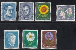 Timbres suisses Pro Juventute 1960-61-62-63