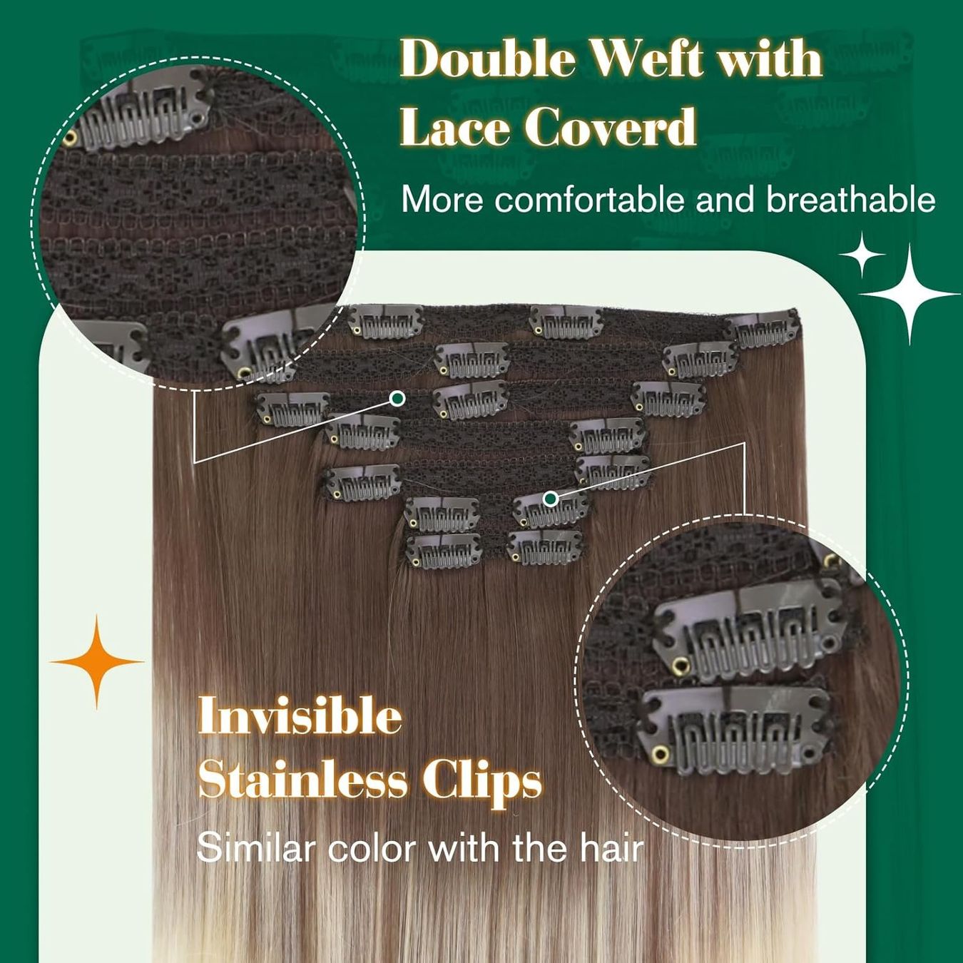 Parrucche: Echthaar Clip Extensions länge ca 60 cm 120gr. – Usato da Opfikon venduto da onlineschweiz 1
