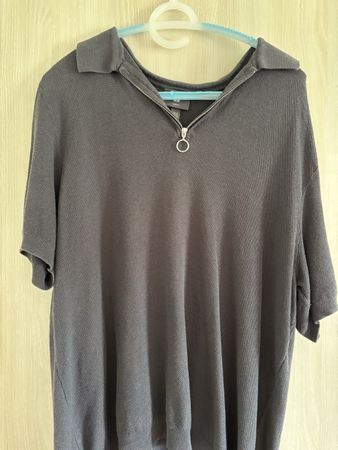 Herren Poloshirt H&M kurzarm Kragen Reissverschluss Gr. XXL