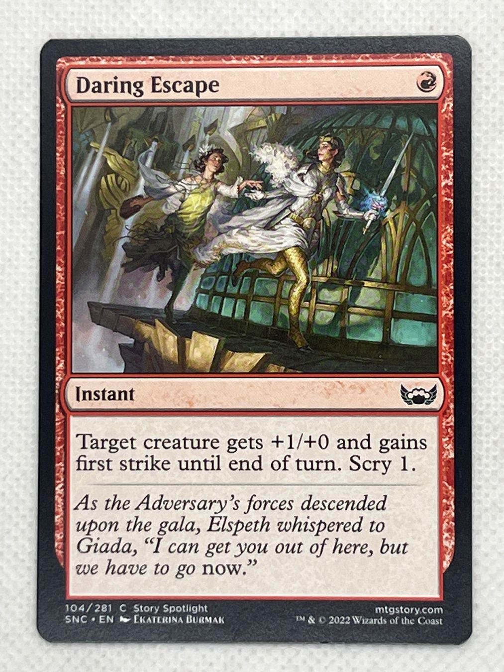 Magic The Gathering Carte collezionabili: MTG Daring Escape SNC 104 Englisch Common – Usato da Hinterkappelen venduto da Kim1992