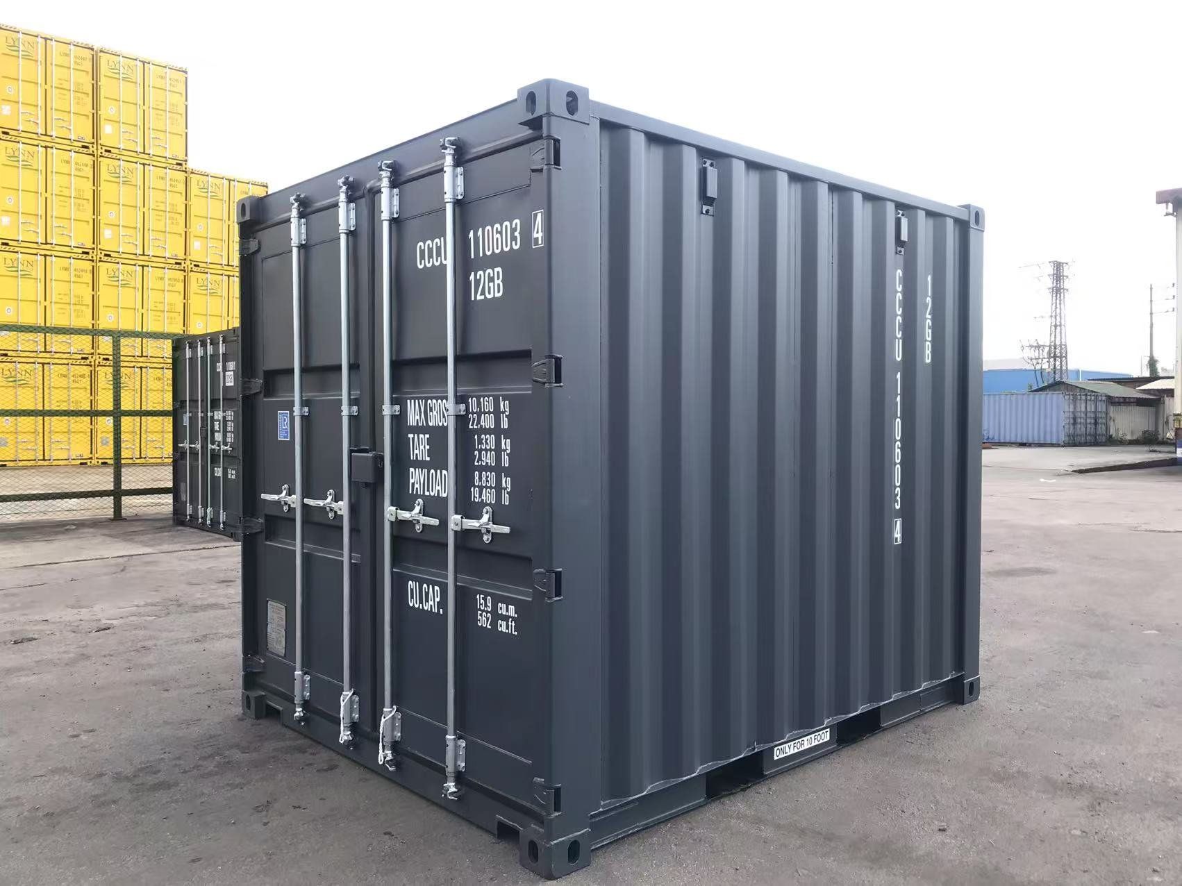 Sonstiges für Büro & Gewerbe: 10 Fuß Seecontainer/ one Way / Lagercontainer / Anthrazit – Neu (gemäss Beschreibung) aus Hamburg von inf_r2kx 1