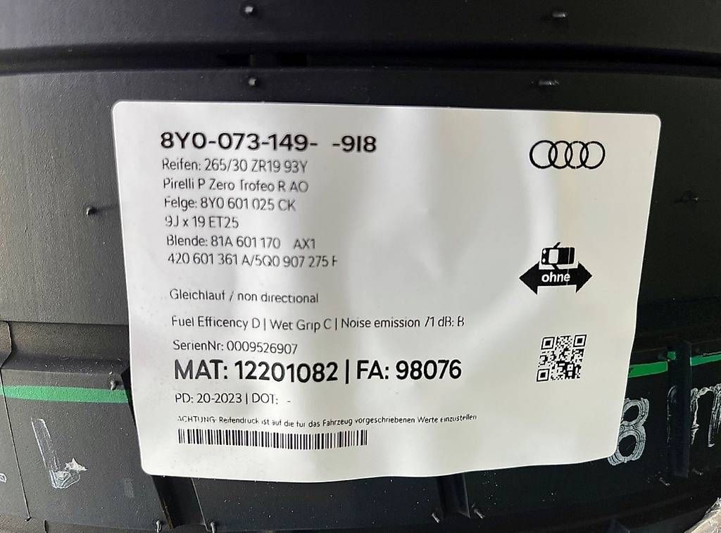 Pneumatici & Ruote complete: RS3 8y Performance Edition Räder – Usato da Ortschwaben venduto da mr_official 3