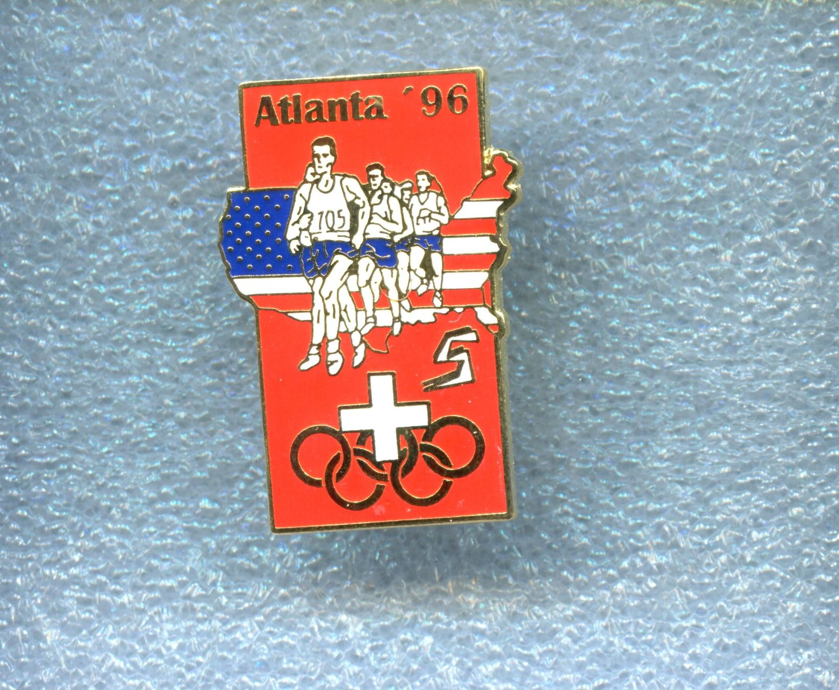 Placchette & Badge: Olympiade Atlanta '96  LAUFEN – Usato da Winterthur venduto da Sammleroase