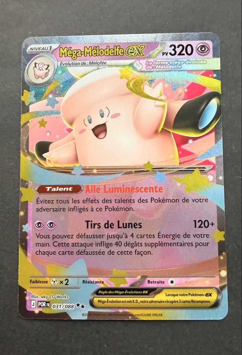 Pokémon Sammelbilder & Trading cards: Pokémon Méga-Mélodelf EX 031/088 Équilibre Parfait FR – Neu (gemäss Beschreibung) aus Morges von geo_rk69