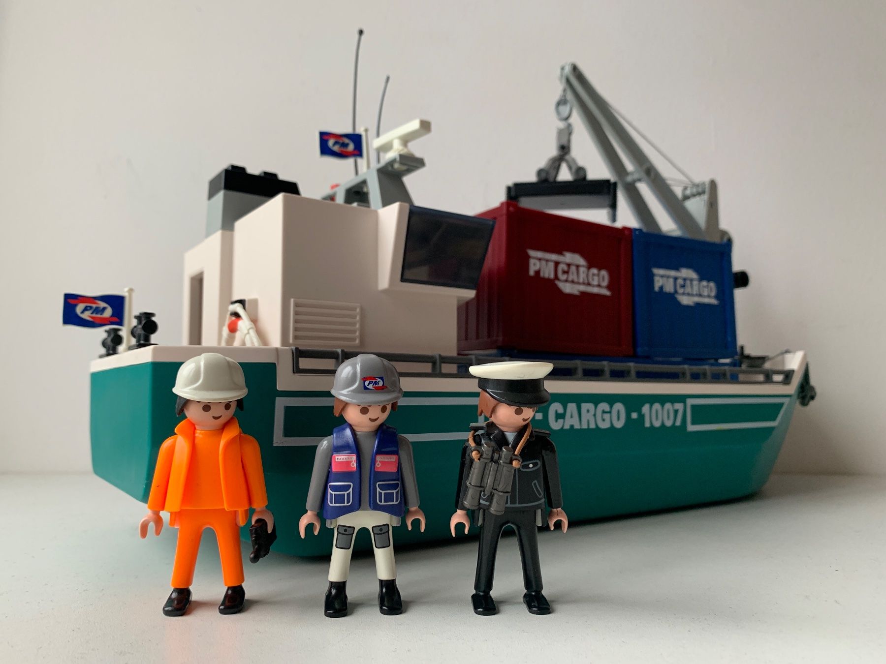 Playmobil Giocattoli: Playmobil Schiff Frachtschiff Containerschiff Boot – Usato da Belp venduto da Familie-Meyer 2