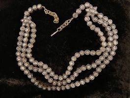 70’Vintage 925SS 24k Gold Polki +27 carats Diamonds Necklace