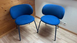 KRYLBO Stühle Ikea blau (2 Stück)