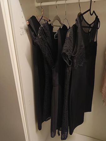 5x schwarze Cocktailkleider Gr. S/M