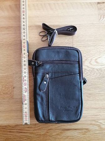 Echtleder Umhänge-Gürteltasche Neu