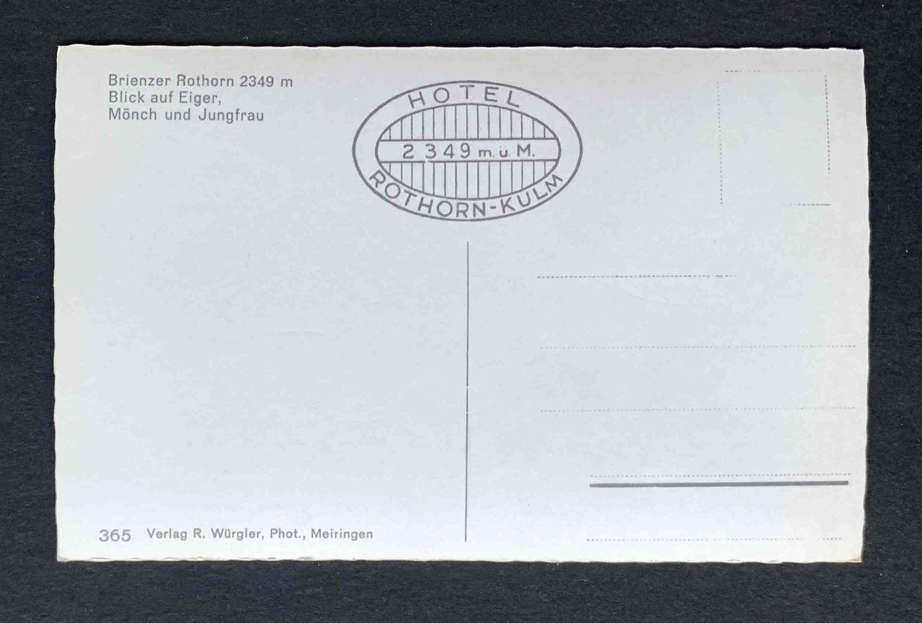 Cartoline postali: AK Brienzer Rothoen Blick auf Eiger Mönch und Jungfrau – Usato da Goldau venduto da artelier1 1