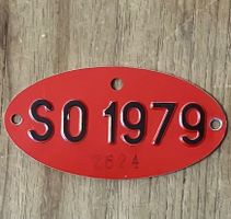SO 79 - VELONUMMER - FAHRRADSCHILD - PLAQUE DE VELO - SO 79