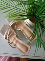 Sandales d'été élégantes, couleur crème, taille 38,
