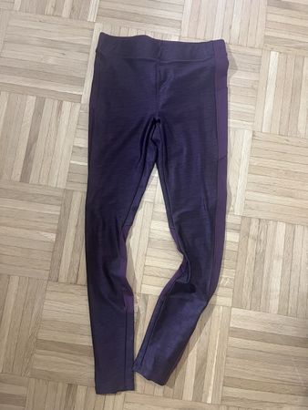Dunkellila Sport Leggings, Grösse S