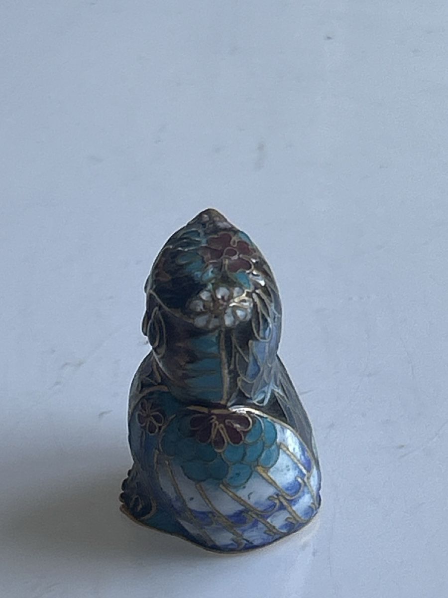 Statuette: Kleine Eule Figur Cloisonné emailliert (S13) – Usato da Neuenhof venduto da bro_9zsg 2