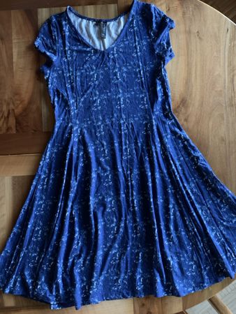 Kleid RAINBOW blau Grösse 36/38, Viskose Elasthan 95/5