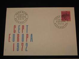 Werbemarken Europa FDC 1972 Nr. 509 "CEPT"