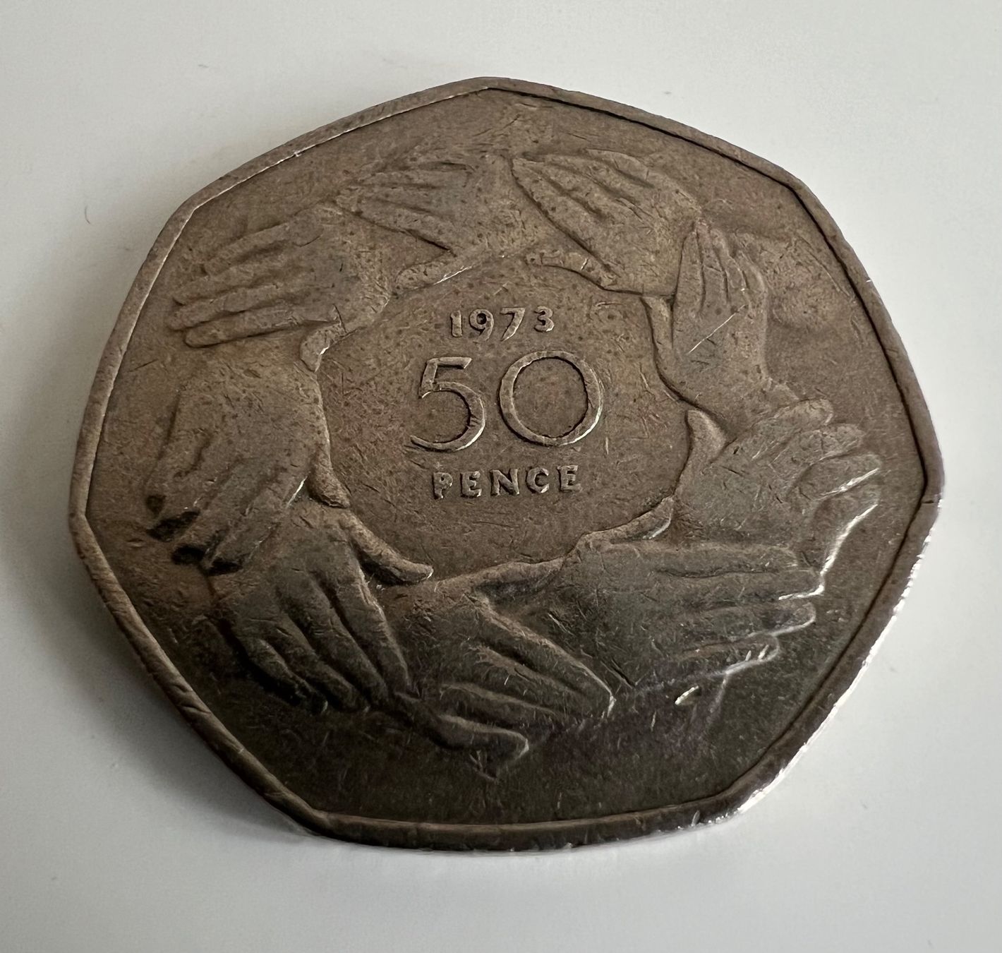 Tutti le monete: Grossbritannien 50 Pence, Eintritt in die EEC – Usato da Adliswil venduto da 0ml4t