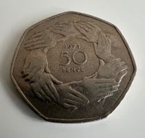 Grossbritannien 50 Pence, Eintritt in die EEC