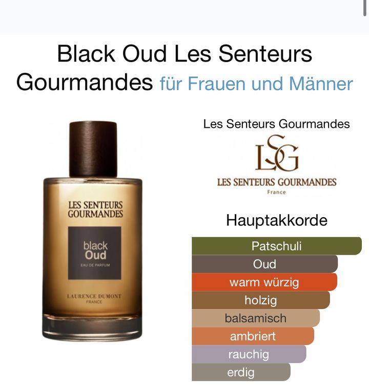 Black oud discount les senteurs gourmandes