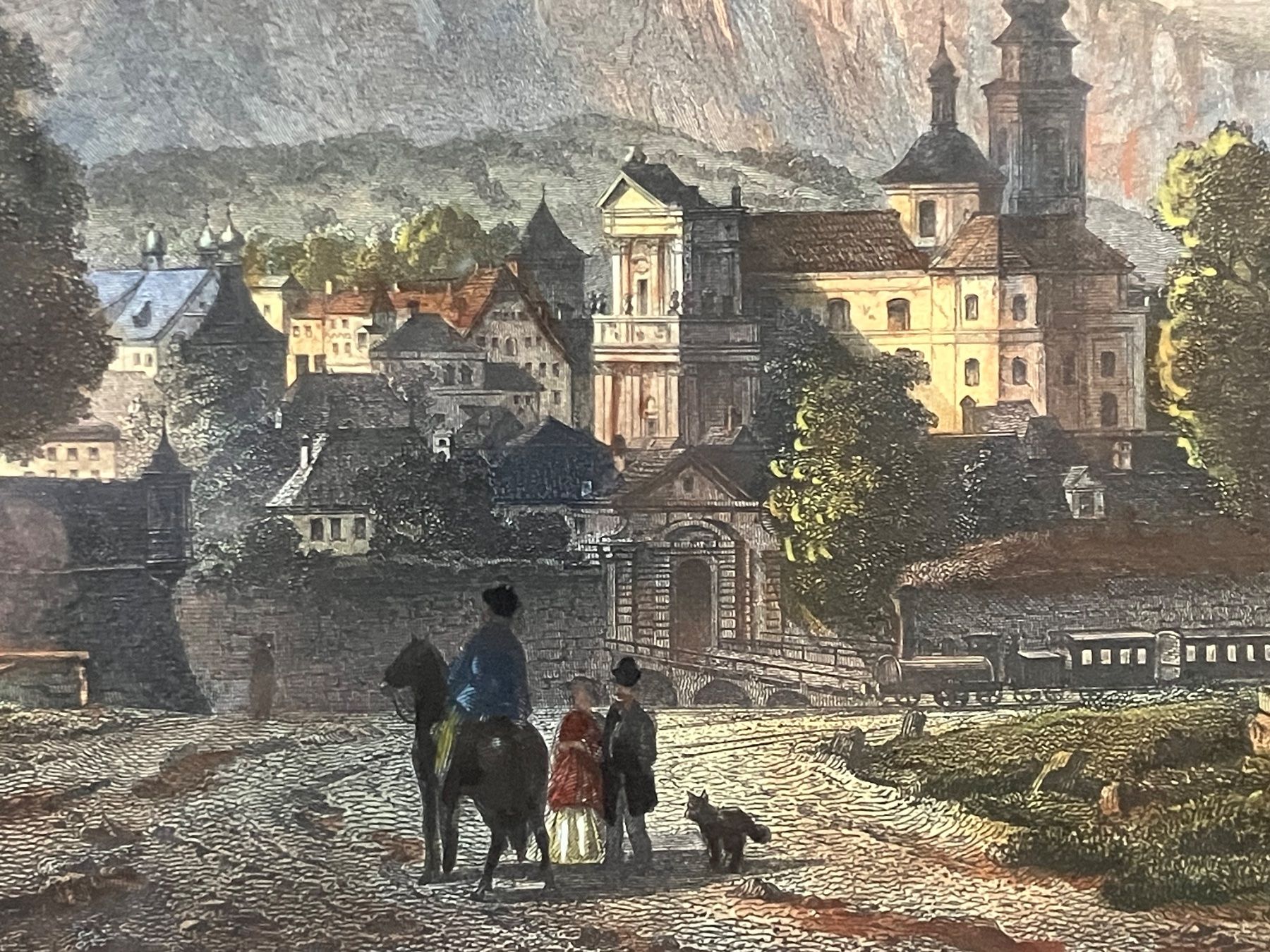 Incisioni: Antiker Stich Solothurn mit Buchsibahn – Usato da Horw venduto da luzernicus 2