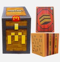 Mc Donalds Minecraft Big Mac Crystal and Card