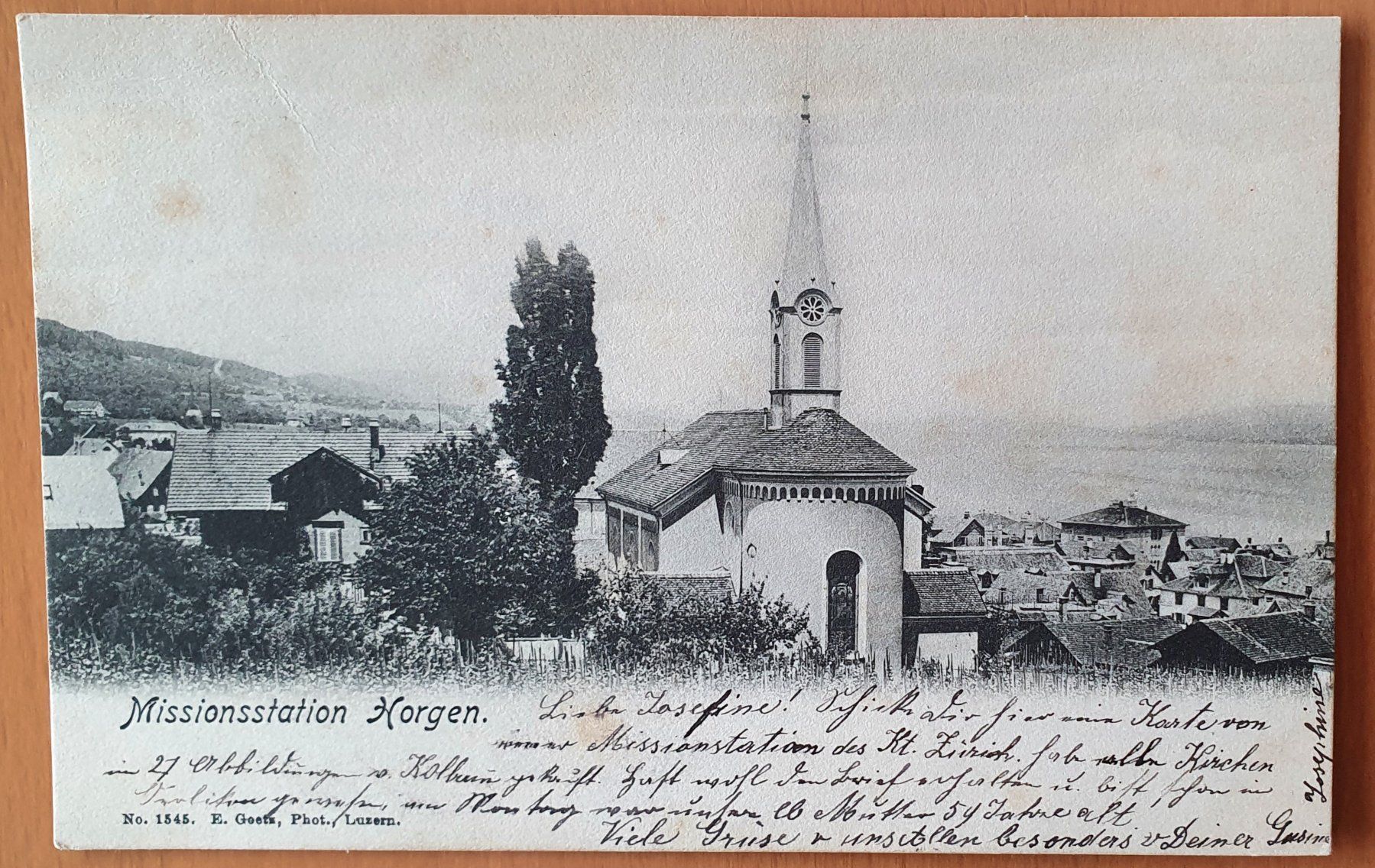 Cartoline postali: Horgen 1903 - Missionsstation – Usato da Kreuzlingen venduto da Rschweiz1