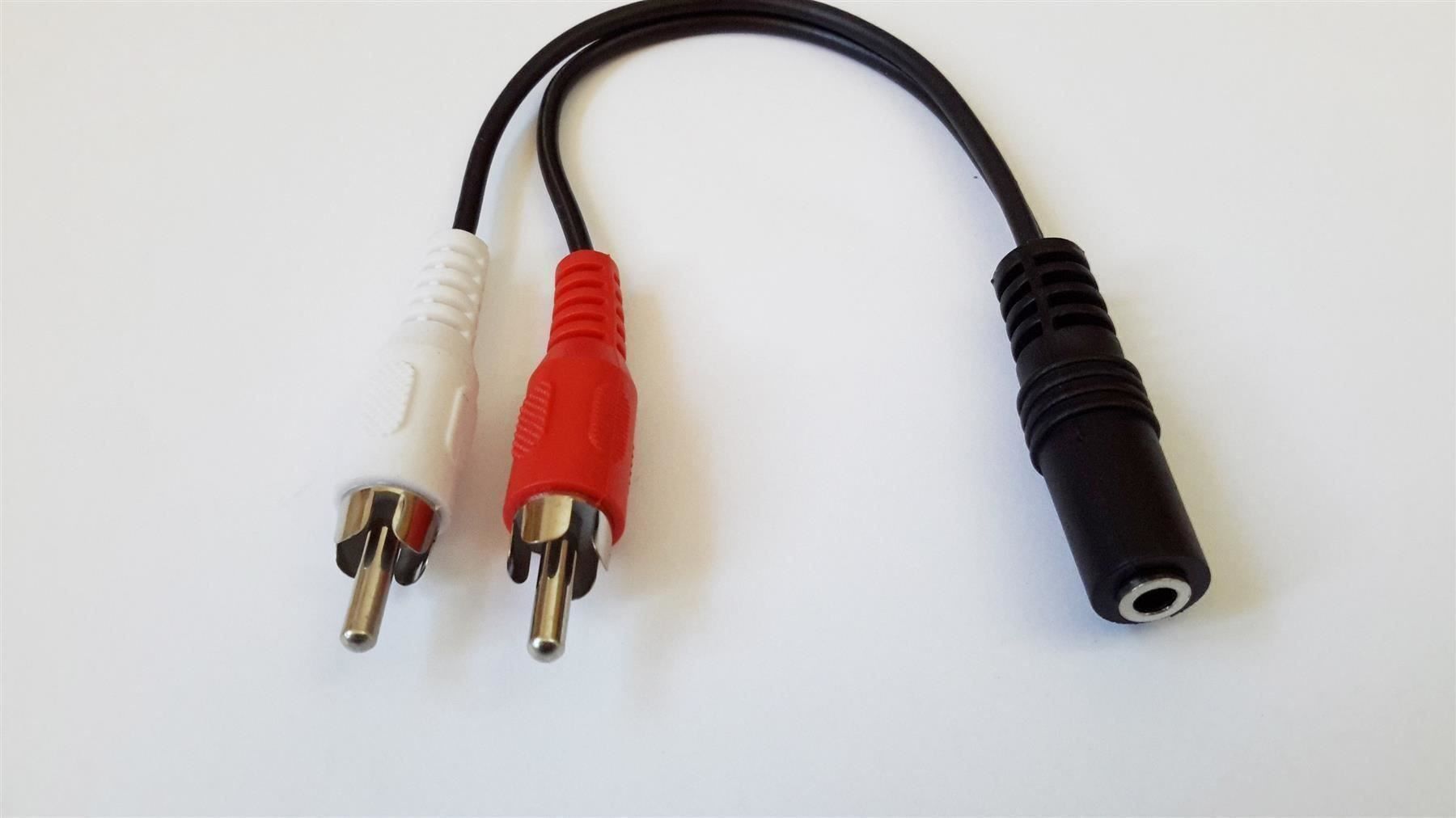 Kabel: Audiokabel 3.5 mm Buchse auf 2x Cinch – Neu und originalverpackt aus St. Gallen von cointec 2