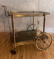 Barwagen Messing/Glas, 60er Jahre, Stilvoll & Praktisch!