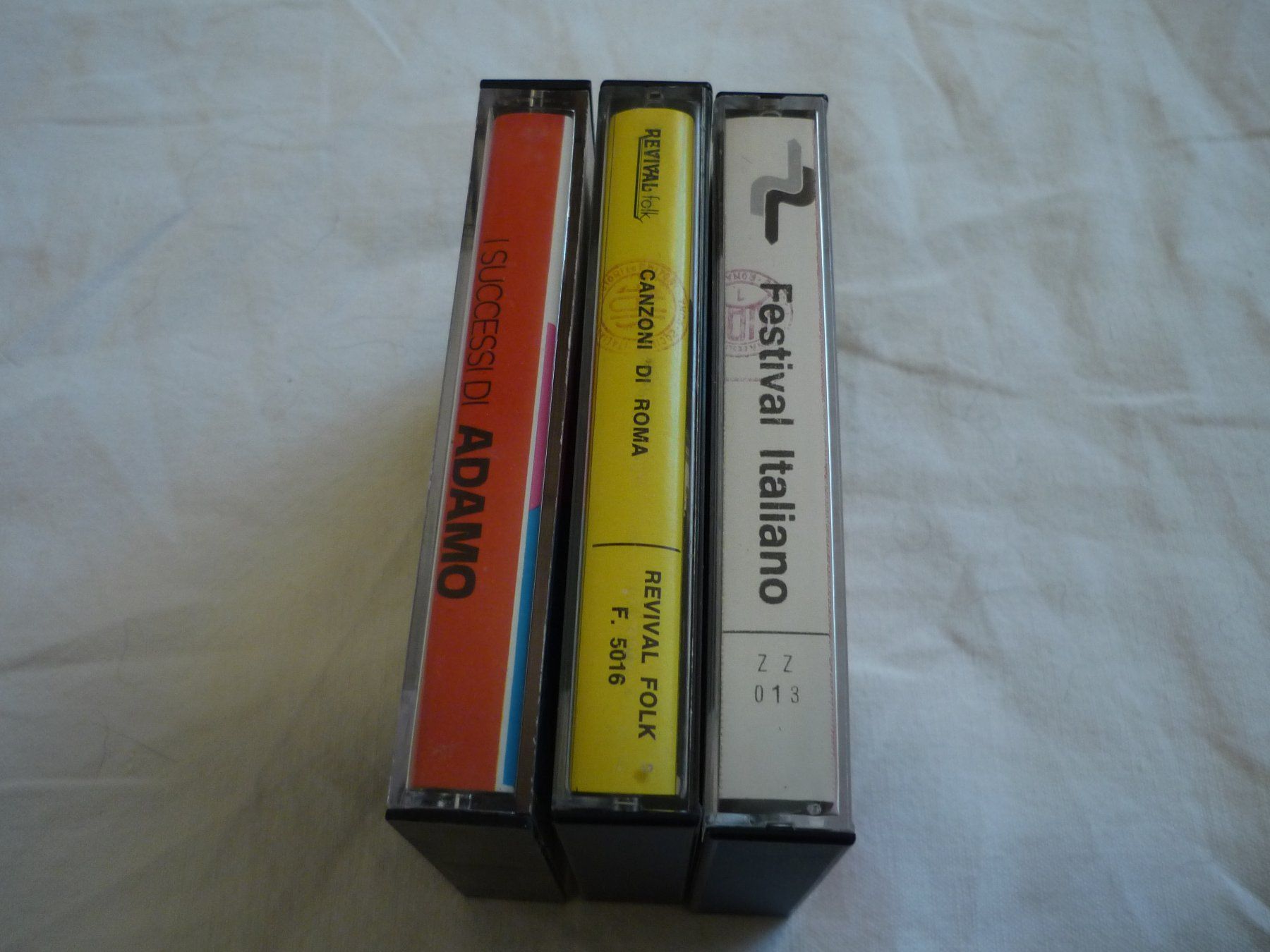 3x MC Kassetten Italiano Canzoni di Roma - Adamo successi di (Gebraucht ...