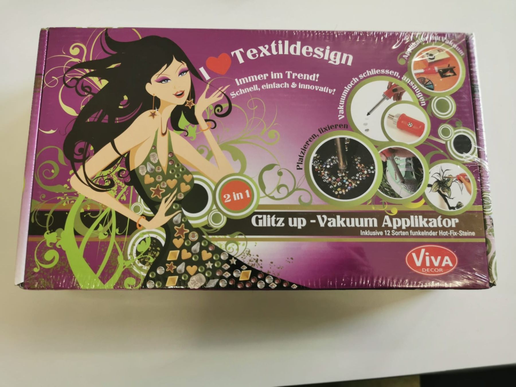 Kit bricolage: Viva Decor Glitzer Steine Applikator - NEU Originalverpackt – Nuovo e nell'imballaggio originale da Dottikon venduto da Dragan57_77