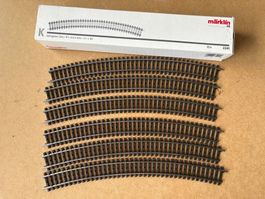6x Marklin 2241 Gebogenes Gleis