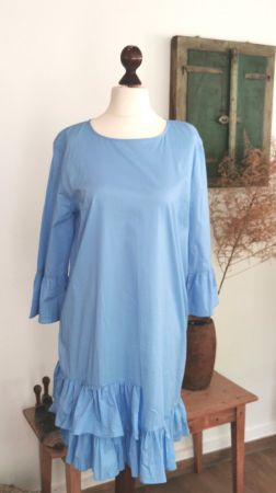 Leichtes Volantkleid Gr. L aus Baumwolle