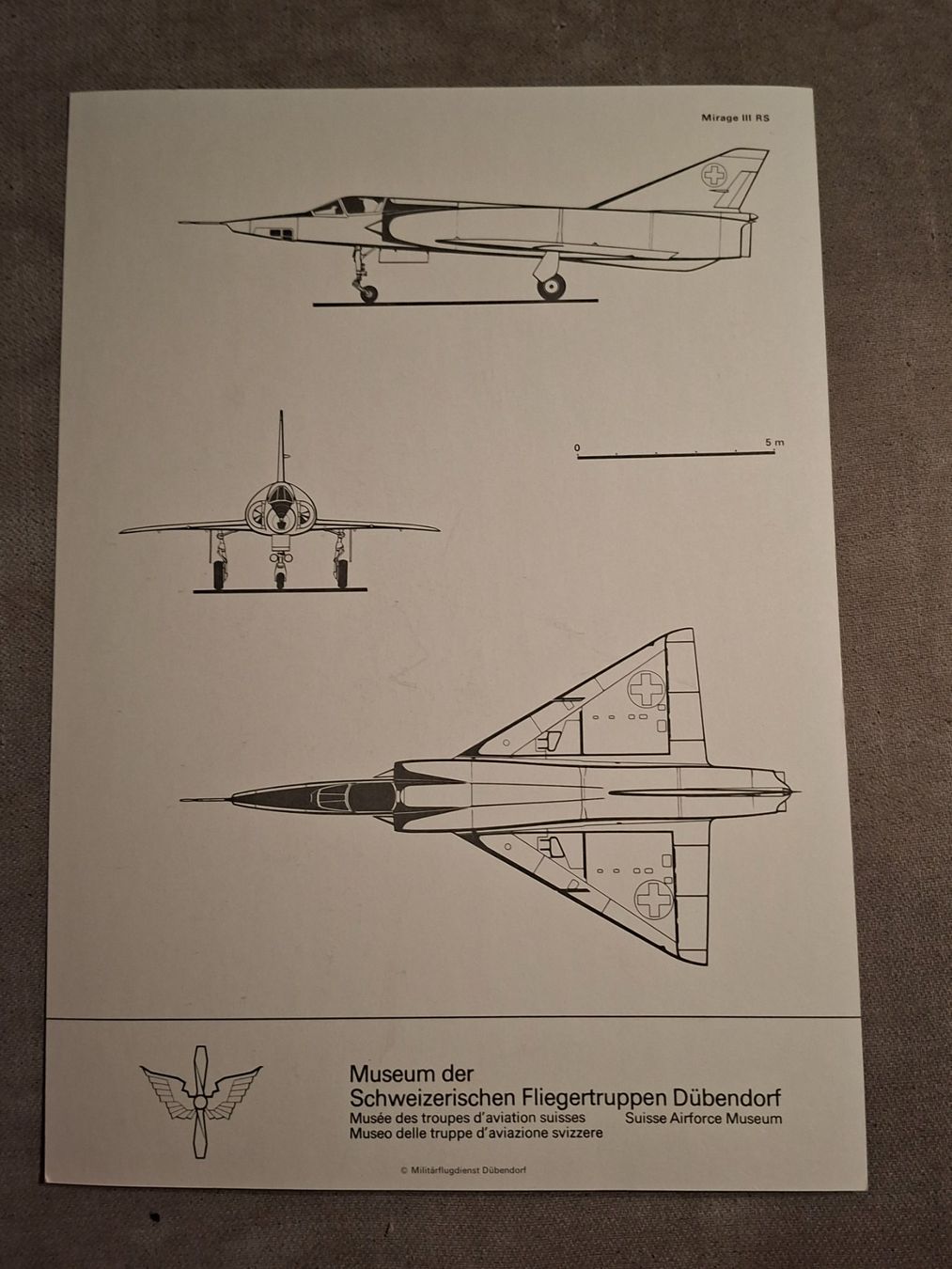 Cartes postales: Mirage III RS Schweizer Luftwaffe – D'occasion à Giffers par attila07 1