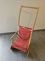 Puppenwagen Holz für Sammlerpuppen oder Bären