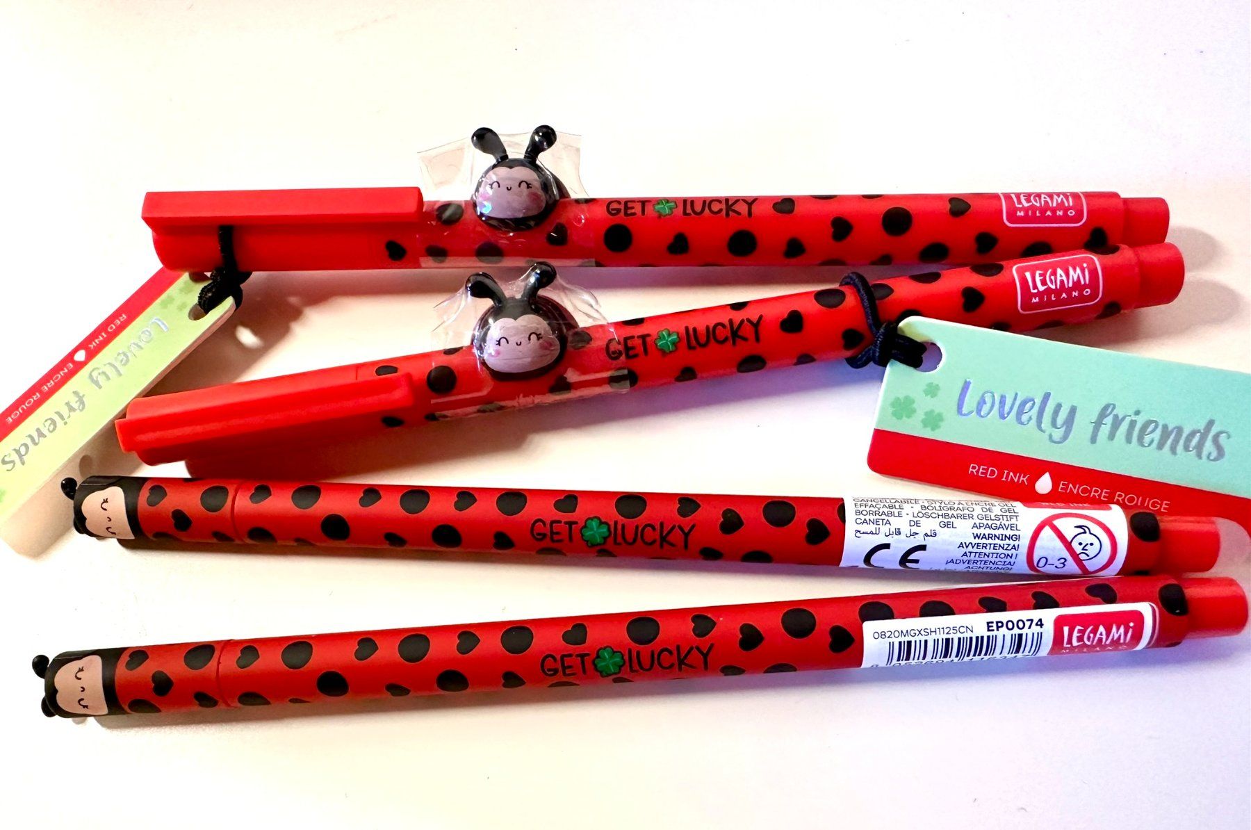 4x Legami: 2x Ladybug Lovely & 2x Erasable (Neu und originalverpackt ...