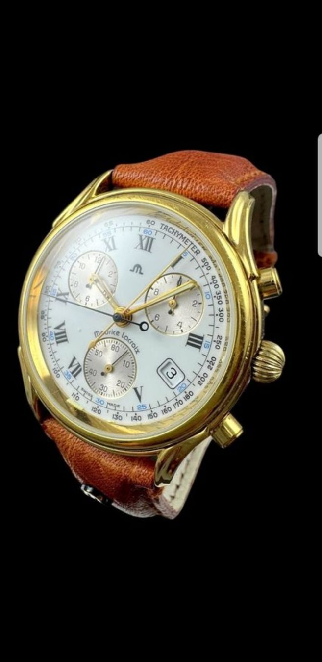 Maurice Lacroix Uhren: Maurice Lacroix Chronograph 04663 mit Lederband – Gebraucht aus Staufen von jasminm01 4