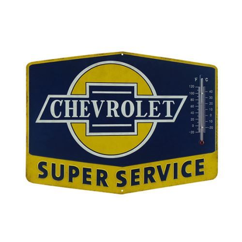 Insegne: Chevrolet Super Service Thermometer – Nuovo (secondo la descrizione) da Schalunen venduto da schwabspielautomaten