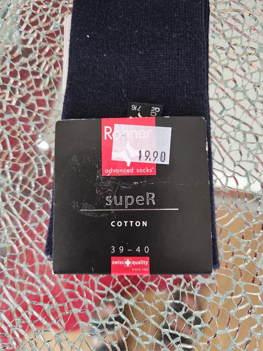 Rohner Calze: Rohner Socken Gr. 39-40 – Nuovo e nell'imballaggio originale da Luzern venduto da Edii025 3